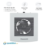 Quạt hút gắn tường nhà tắm Panasonic FV-15EGD2