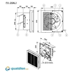 Quạt hút gắn tường Panasonic FV-20AL1