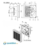 Quạt hút gắn tường Panasonic FV-20RL1
