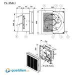 Quạt hút gắn tường Panasonic FV-25AL1