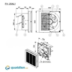 Quạt hút gắn tường Panasonic FV-25RL1