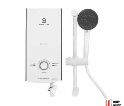 Máy nước nóng trực tiếp Ariston AURES PREMIUM 4.5P IVORY có bơm