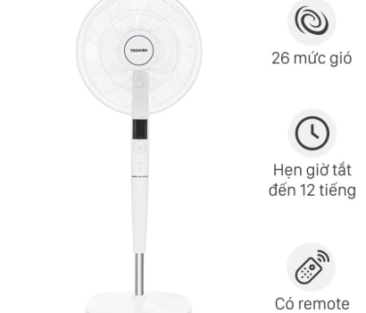 Quạt đứng Toshiba F-LSD30(W)VN có remote