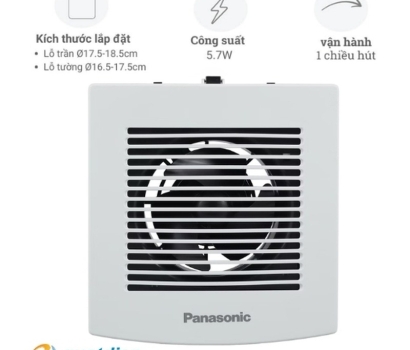 Quạt hút gắn tường nhà tắm Panasonic FV-15EGD2