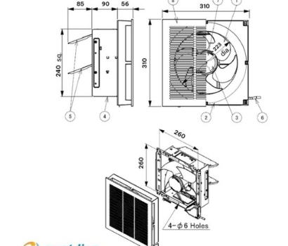 Quạt hút gắn tường Panasonic FV-20AL1