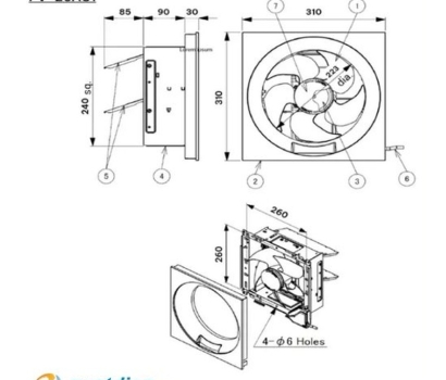 Quạt hút gắn tường Panasonic FV-20AU1