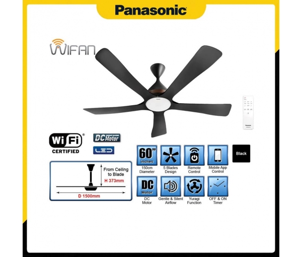 Quạt trần Panasonic 5 cánh F-60DGN Quạt trần Panasonic 5 cánh F-60DGN