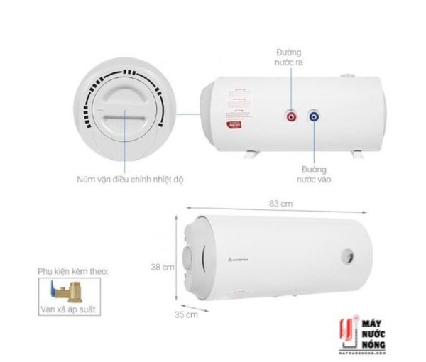 Máy nước nóng gián tiếp Ariston Pro R 50 H 2.5 FE (50L Bình ngang)