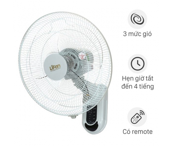 Quạt treo tường Lifan TE có Remote Quạt treo tường Lifan TE có Remote