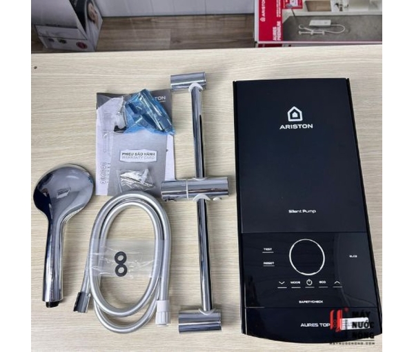 Máy nước nóng trực tiếp Ariston AURES TOP 4.5P có bơm