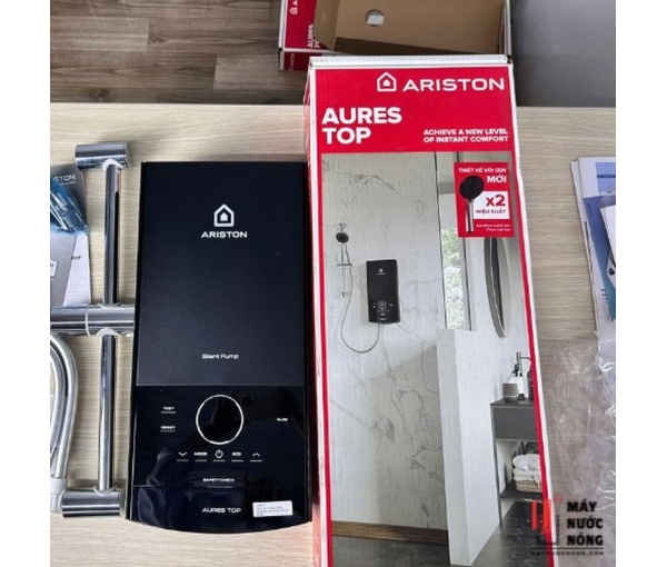 Máy nước nóng trực tiếp Ariston AURES TOP 4.5P có bơm