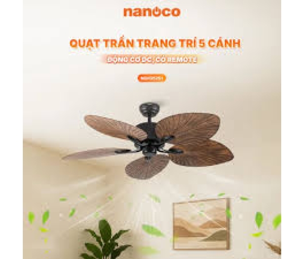 Quạt trần 5 cánh Nanoco NCFD5251