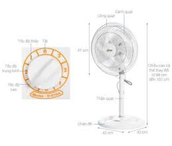 Quạt đứng Lifan Đ-616 Quạt đứng Lifan Đ-616