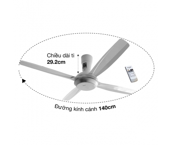 Quạt trần 3 cánh Panasonic F-56XPG  Quạt trần 3 cánh Panasonic F-56XPG