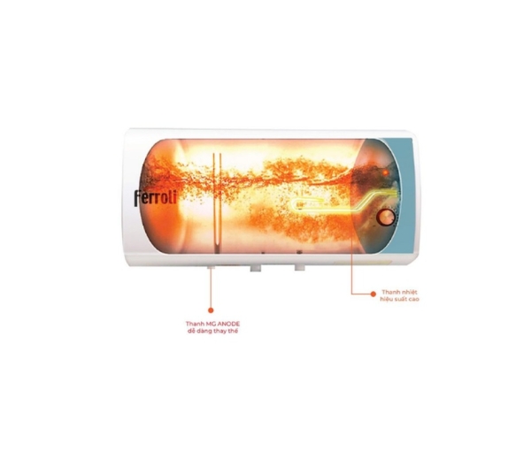 Máy Nước Nóng Ferroli Trevi Ag+ 2500W – Ion kháng khuẩn