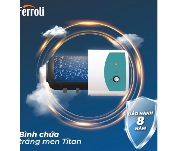 Máy Nước Nóng Ferroli Trevi Ag+ 2500W – Ion kháng khuẩn