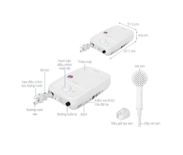 Máy nước nóng trực tiếp Atlantic TEMPO LITE