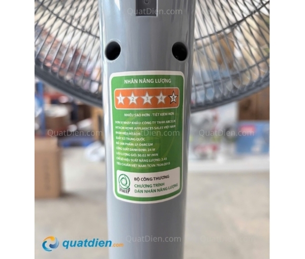 Quạt đứng Hitachi LF-D6RCGM (Xám) 24W Inverter tiết kiệm điện