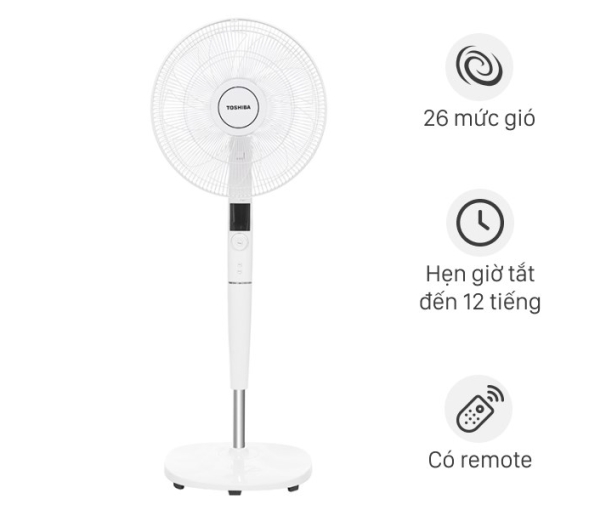Quạt đứng Toshiba F-LSD30(W)VN có remote Quạt đứng Toshiba F-LSD30(W)VN có remote