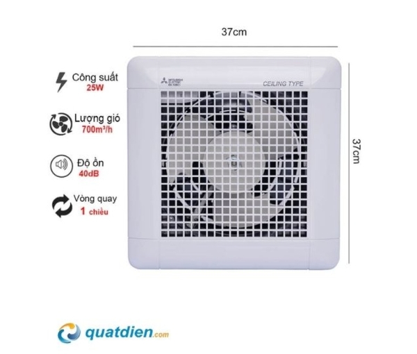 Quạt hút âm trần Mitsubishi EX-25SC5T/EX-25SC7T