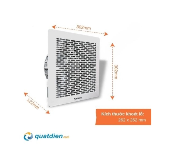 Quạt hút âm trần Nanoco NCV2020 không dùng ống dẫn