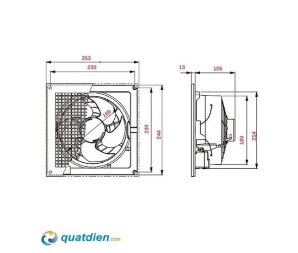 Quạt hút âm trần Panasonic FV-15TGU6