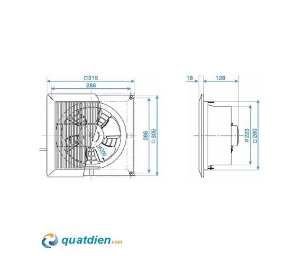Quạt hút âm trần Panasonic FV-20TGU6