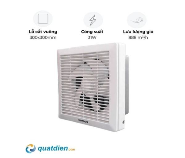 Quạt hút gắn tường Nanoco NWV2520