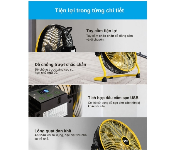 Quạt sạc AC ARF01D123