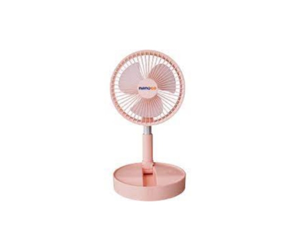 Quạt sạc gấp gọn Nanoco NFF1617P ( Hồng )
