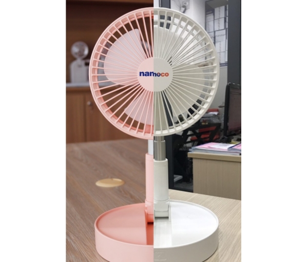 Quạt sạc gấp gọn Nanoco NFF1617W ( trắng )
