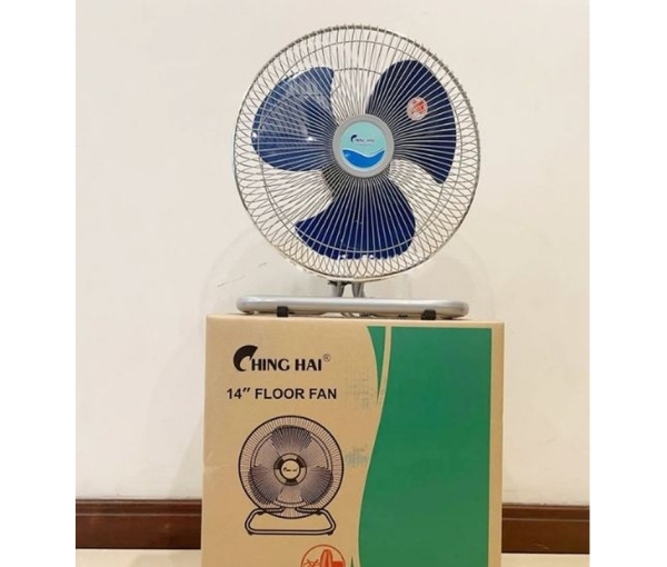 Quạt sàn Chinghai FF802 3 cánh xanh 49W