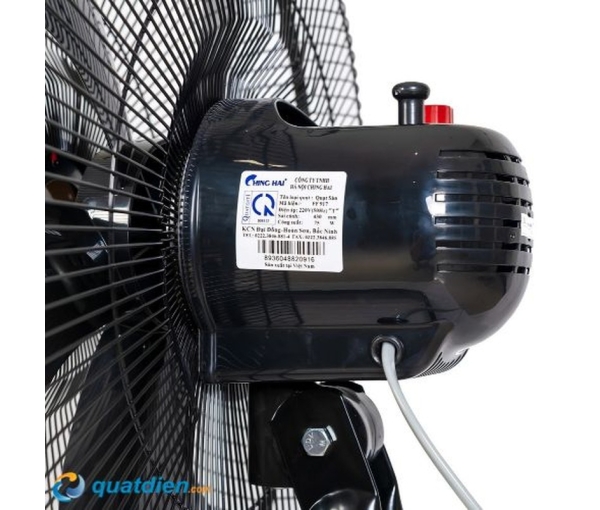 Quạt sàn Chinghai FF917 5 cánh đen 75W