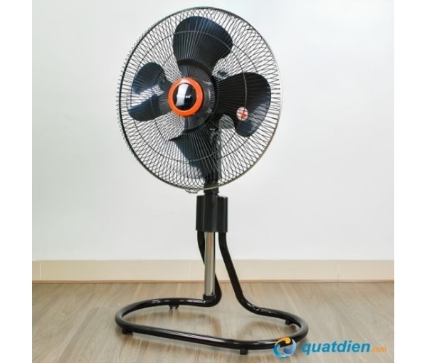 Quạt sàn rút Chinghai FF2318 4 cánh đen 108W