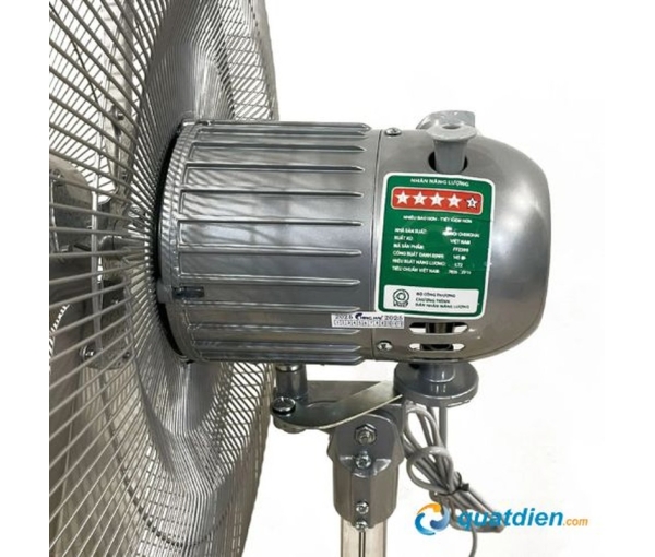 Quạt sàn rút Chinghai FF2399 4 cánh nhôm