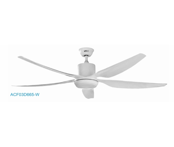 Quạt trần AC 05 cánh ACF03D665-W Quạt trần AC 05 cánh ACF03D665-W