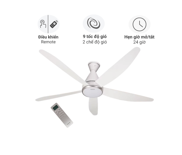Quạt trần 5 cánh Panasonic F-60GFN  Quạt trần 5 cánh Panasonic F-60GFN