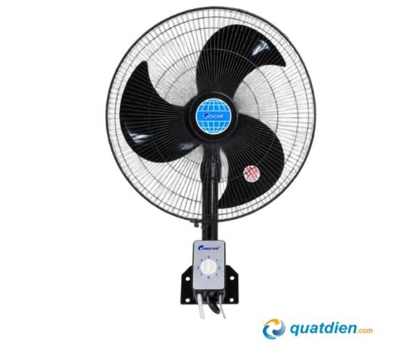 Quạt treo tường công nghiệp Chinghai W20B cánh đen 132W