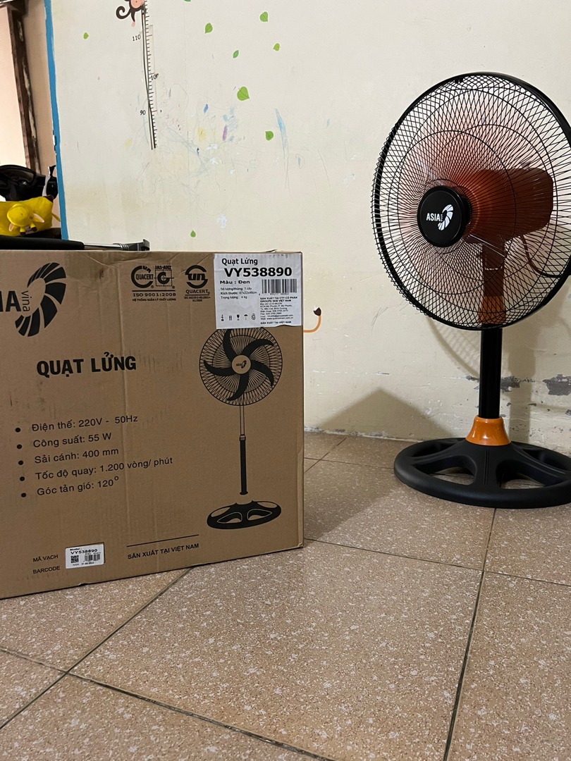 Ảnh review Quạt lửng Asia VY558890 bán công nghiệp, 5 cánh từ khách hàng 2